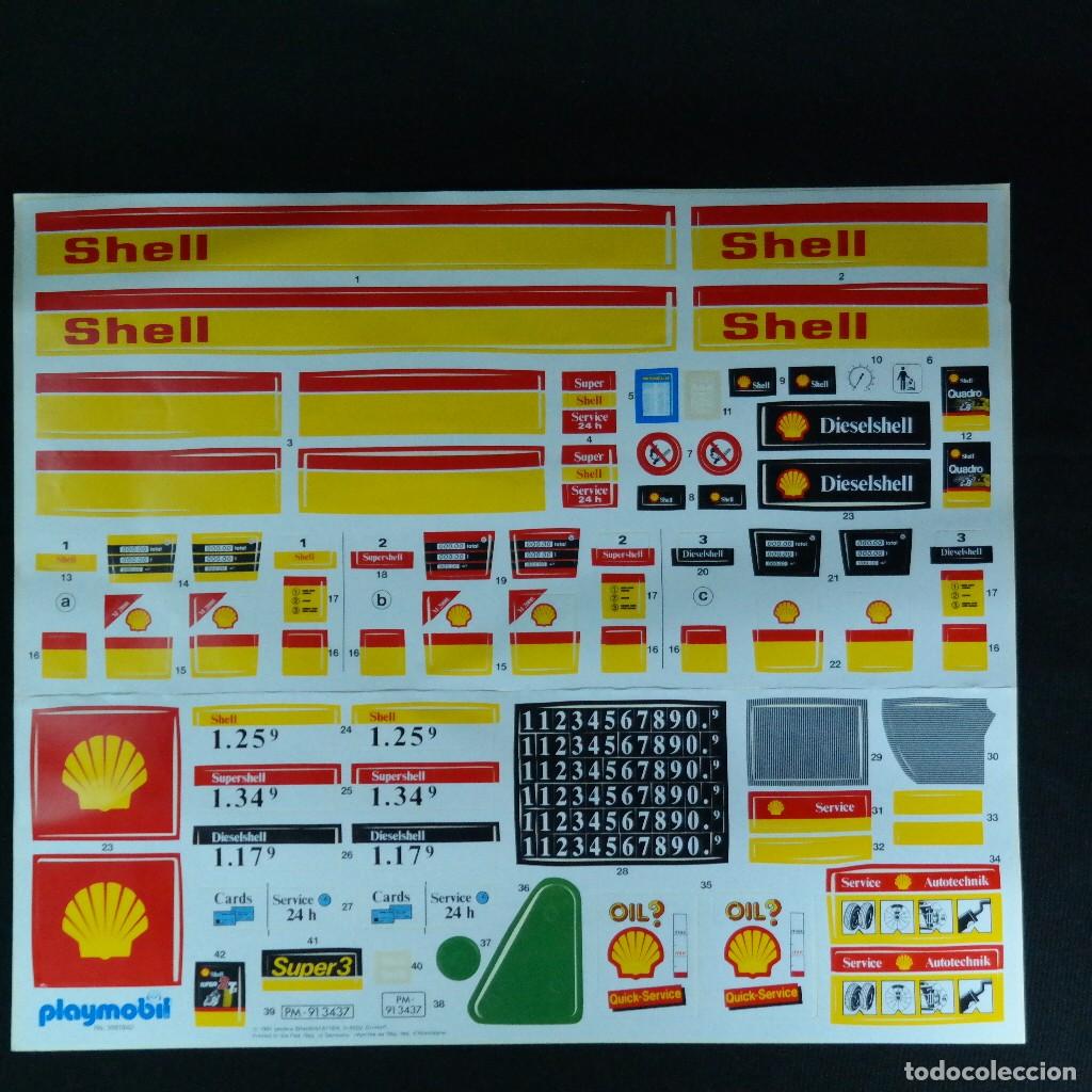 Playmobil: Playmobil pegatina estacion shell ☼