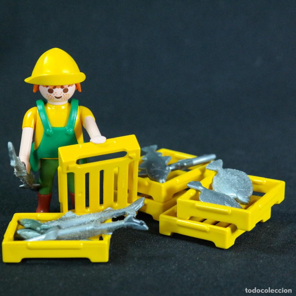 Playmobil: Playmobil pescador con peces ☼