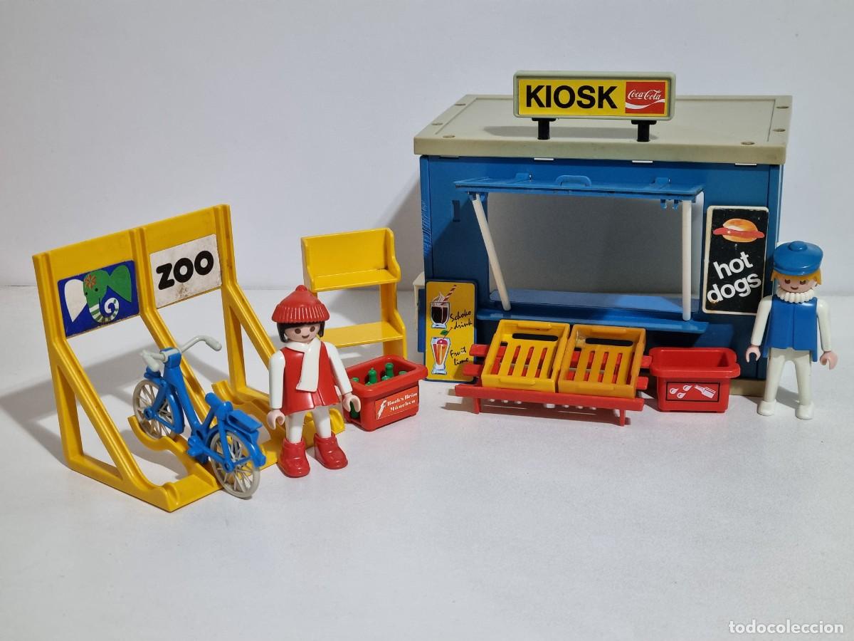 Playmobil: Playmobil 3418 Antiguo Bar Kiosco Quiosco Parque Aparcamiento Bicicleta Ciclista