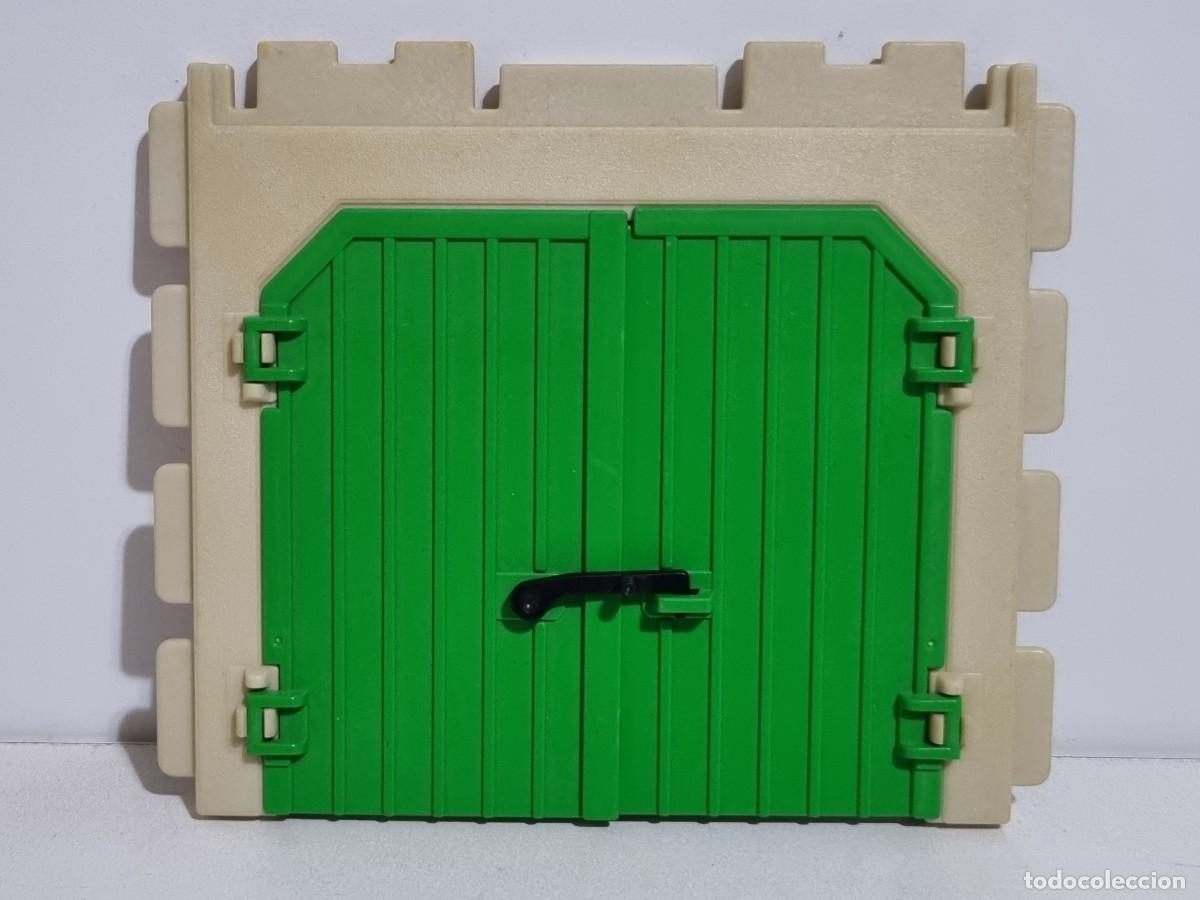 Playmobil: Playmobil 3436 3775 Pieza Puerta Entrada Verde Granja Rancho Pony Establo Cuadra