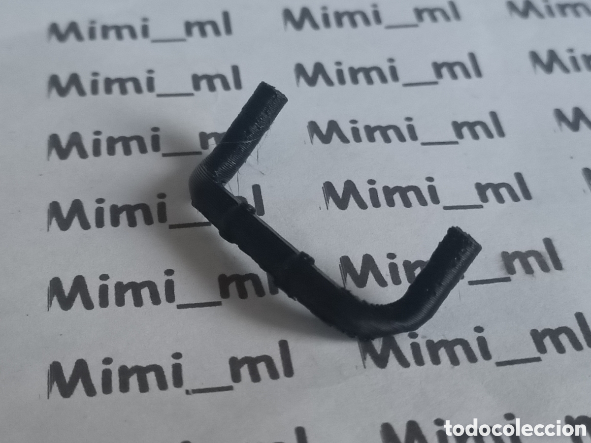 Playmobil: Manillar negro c&aacute;mara tvi en impresi&oacute;n 3d compatible Playmobil bicicleta 3468