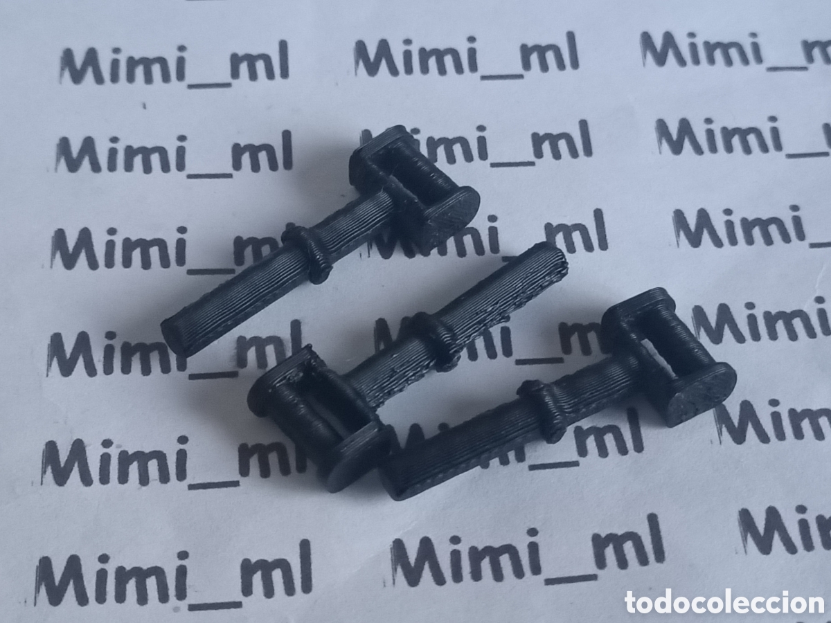 Playmobil: 3 soportes negros para c&aacute;mara televisi&oacute;n internacional tvi 3468 en impresi&oacute;n 3d para Playmobil