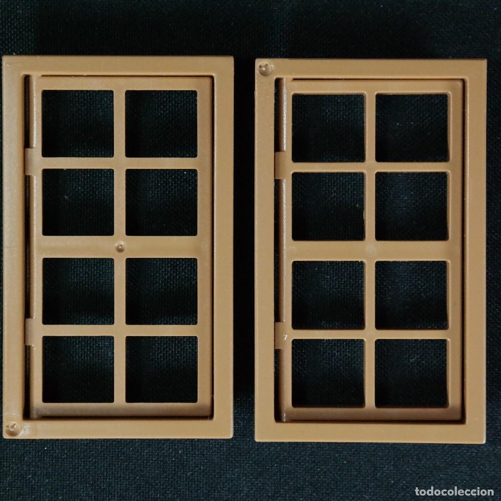 Playmobil: Playmobil 2 ventanas marron claro ☼