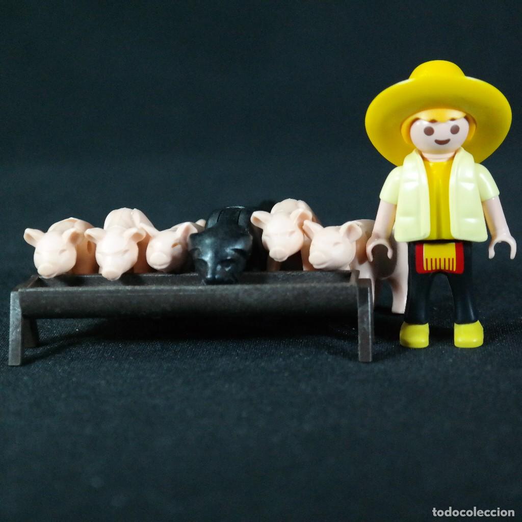 Playmobil: Playmobil ni&ntilde;o campesino con chanchitos ☼