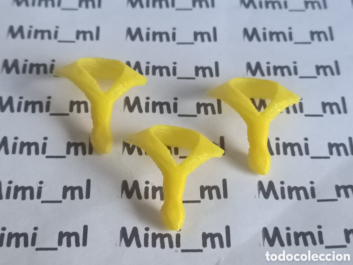 Playmobil: 3 pa&ntilde;uelos amarillos en impresi&oacute;n 3d compatibles Playmobil western soldado sudista nordista cuellos