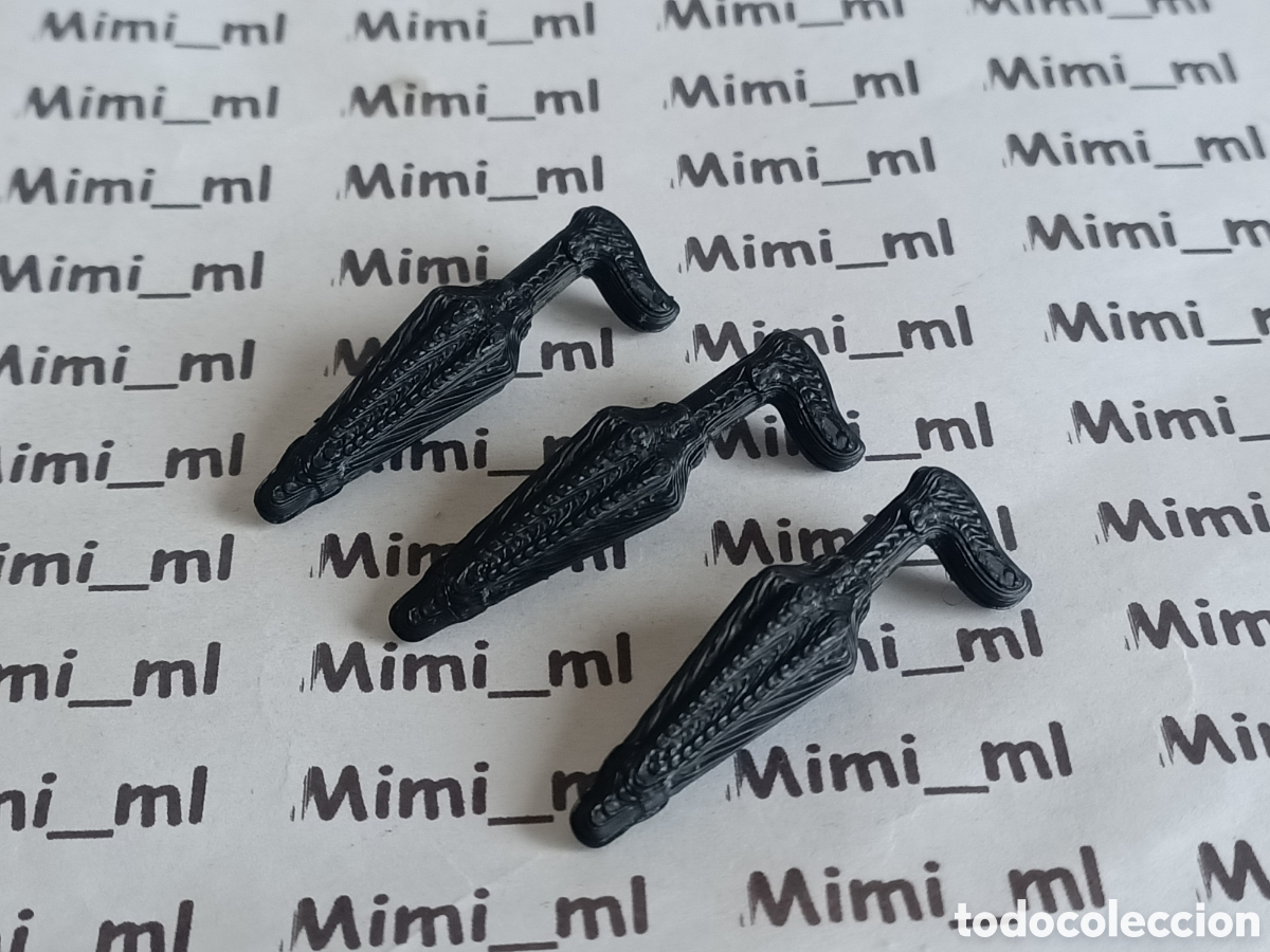 Playmobil: 3 paraguas negros victorianos en impresora 3d compatibles Playmobil western oeste serie rosa