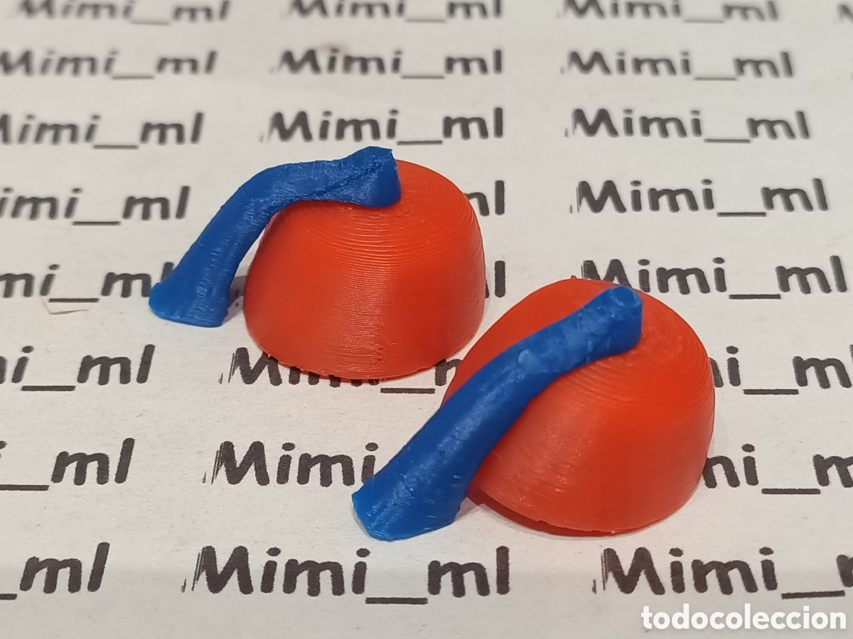 Playmobil: 2 fez en impresora 3d compatibles con Playmobil tarbuch africano 3550 3750 gorro rojo borla azul