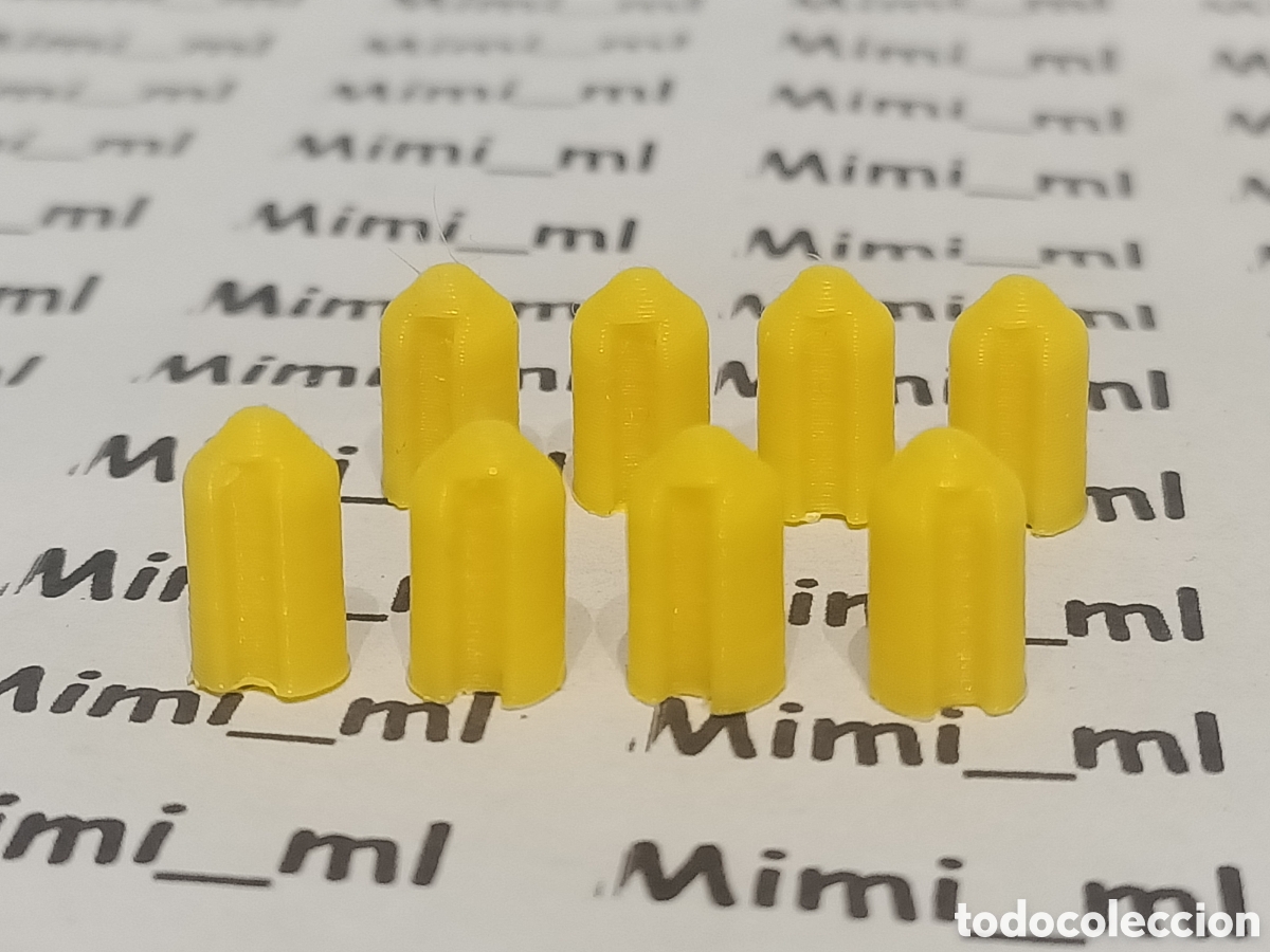 Playmobil: 8 balas amarillas ca&ntilde;&oacute;n nordista sudista western impresi&oacute;n 3d compatibles Playmobil oeste munici&oacute;n