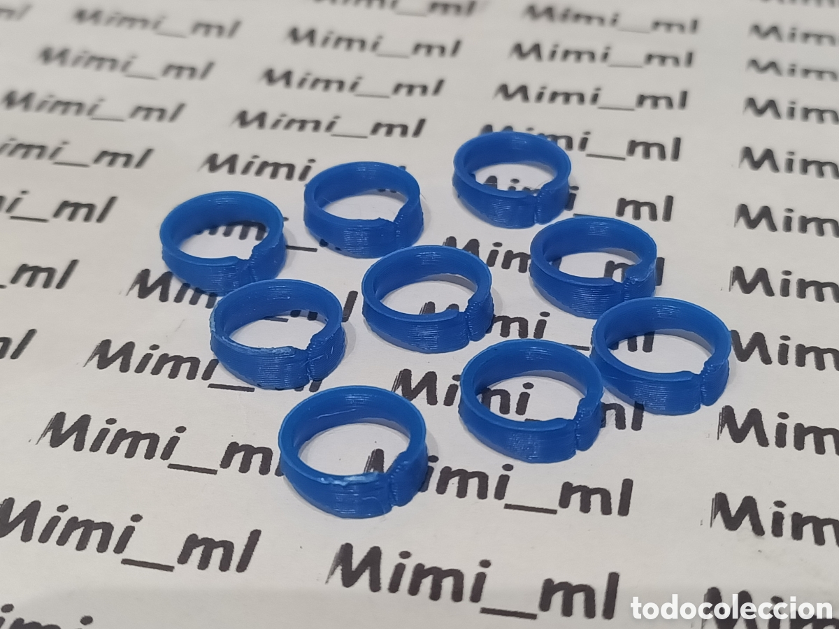 Playmobil: 9 cuellos azules en impresora 3d compatibles con Playmobil western oeste 4622