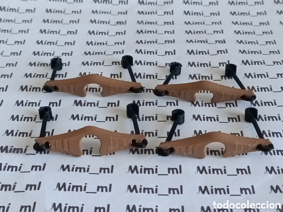 Playmobil: 3372 4 yugos aguadora medieval en impresora 3d compatibles Playmobil enganches negros cubos