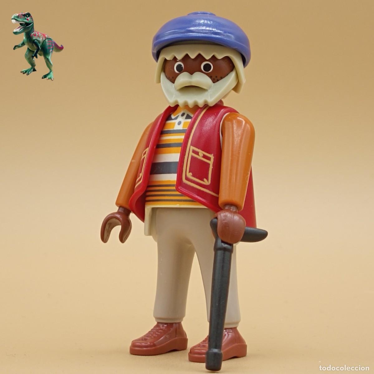 Playmobil: Playmobil figura abuelo con baston hombre anciano city life victoriano vintage