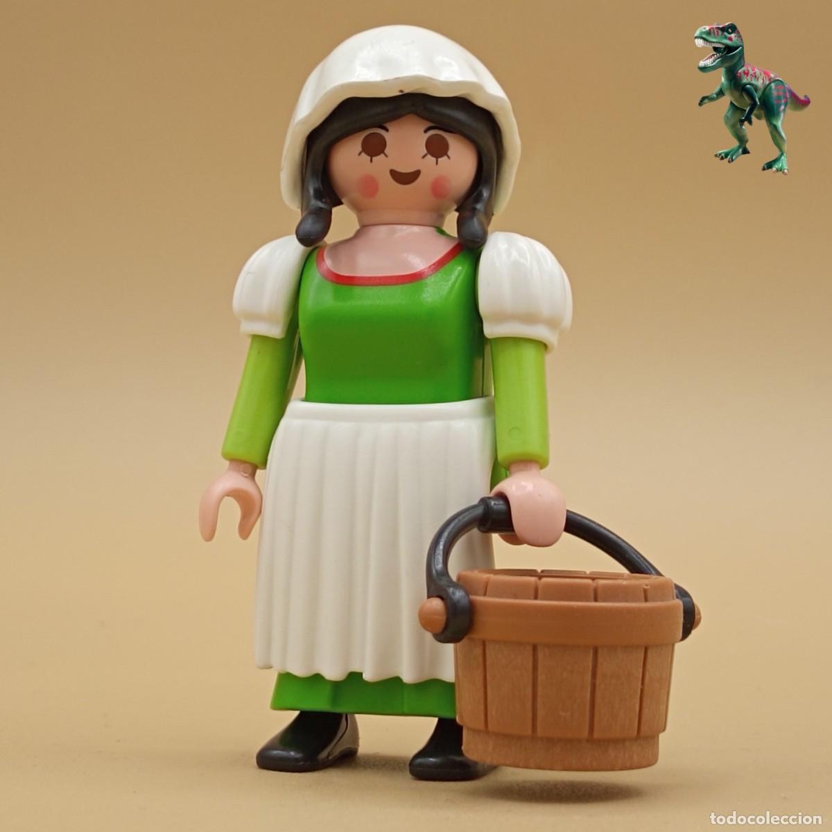 Playmobil: Playmobil figura mujer criada sirvienta campesina aldeana castillo medieval mansion victoriana