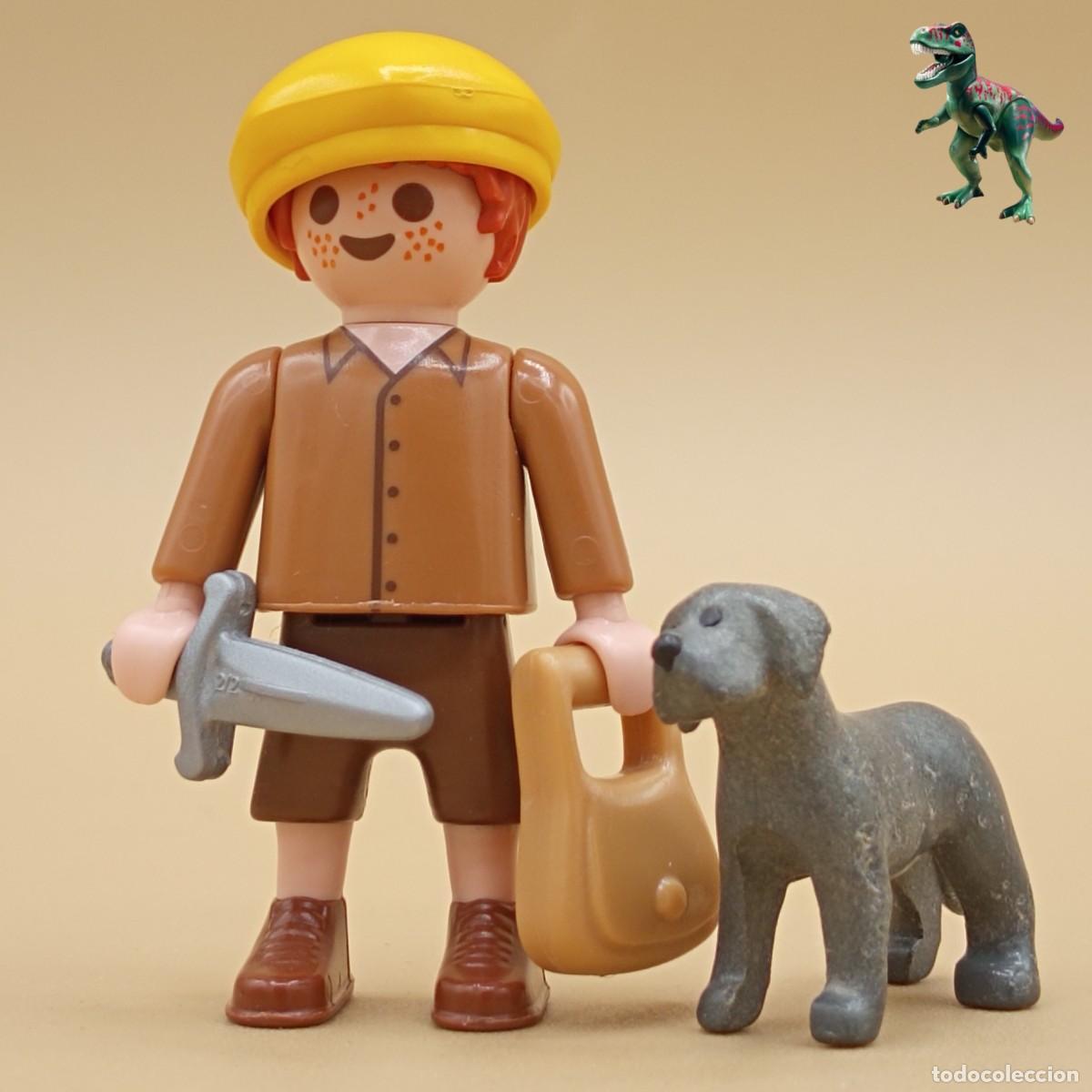 Playmobil: Playmobil figura ni&ntilde;o victoriano con perro golfillo chico huerfano ladron pirata medieval