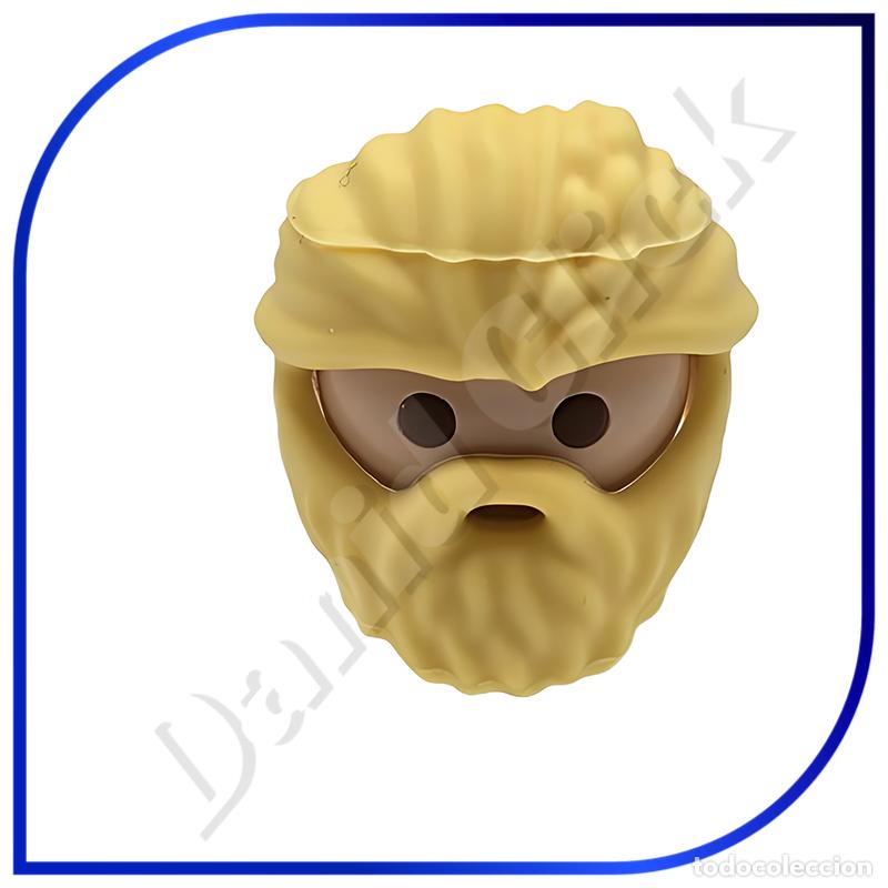 Playmobil: PLAYMOBIL CABEZA CON PELO RUBIO BARBA Y COLA VIKINGO