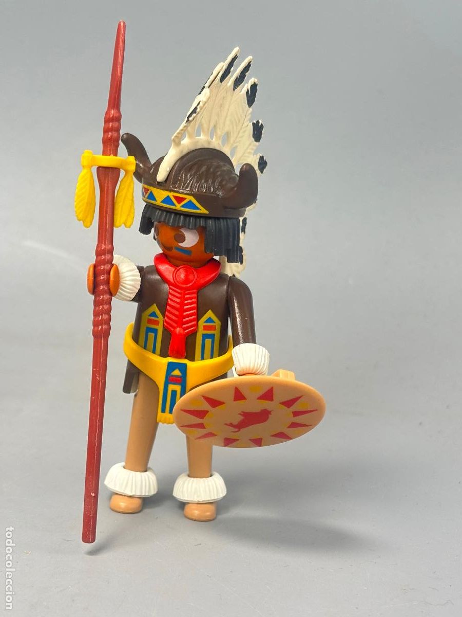Playmobil: Playmobil 3732 indio con escudo lanza