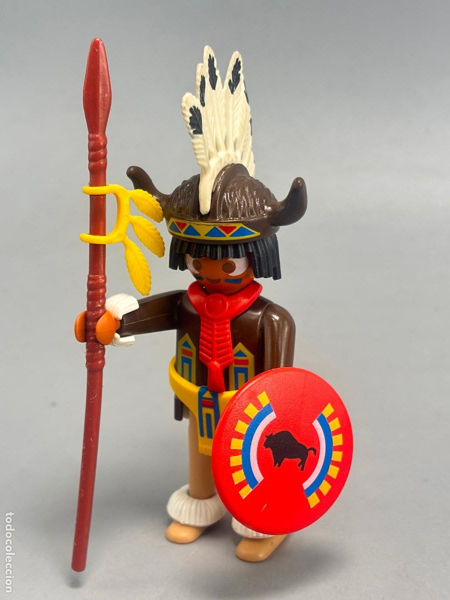 Playmobil: Playmobil 3732 indio con escudo lanza