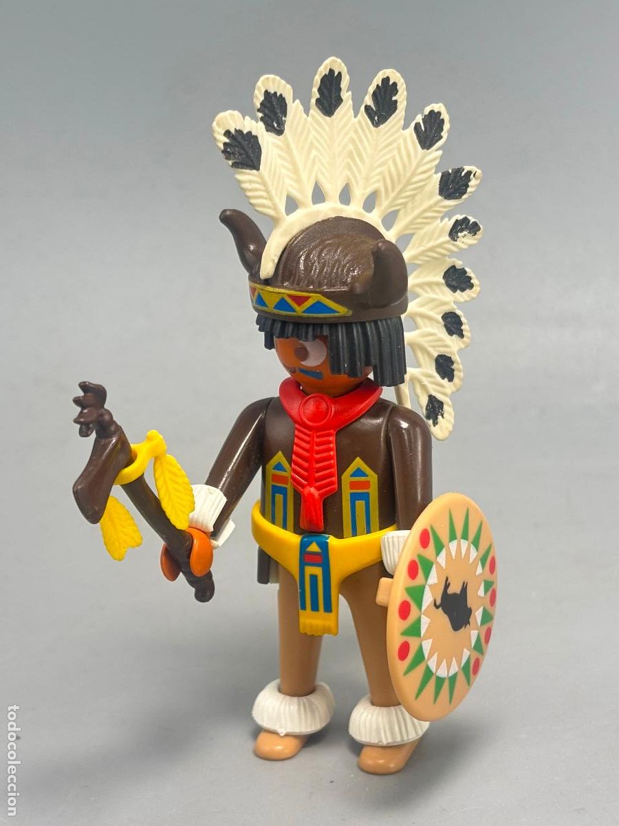 Playmobil: Playmobil 3732 indio con hachalanza