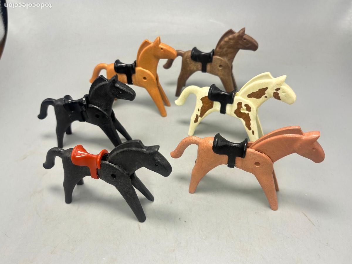 Playmobil: Playmobil lote caballo con silla soldado oeste