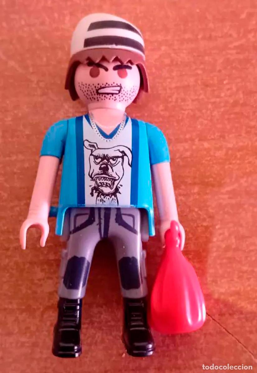 Playmobil: Playmobil ladr&oacute;n fugitivo fuga - bot&iacute;n saco - city life