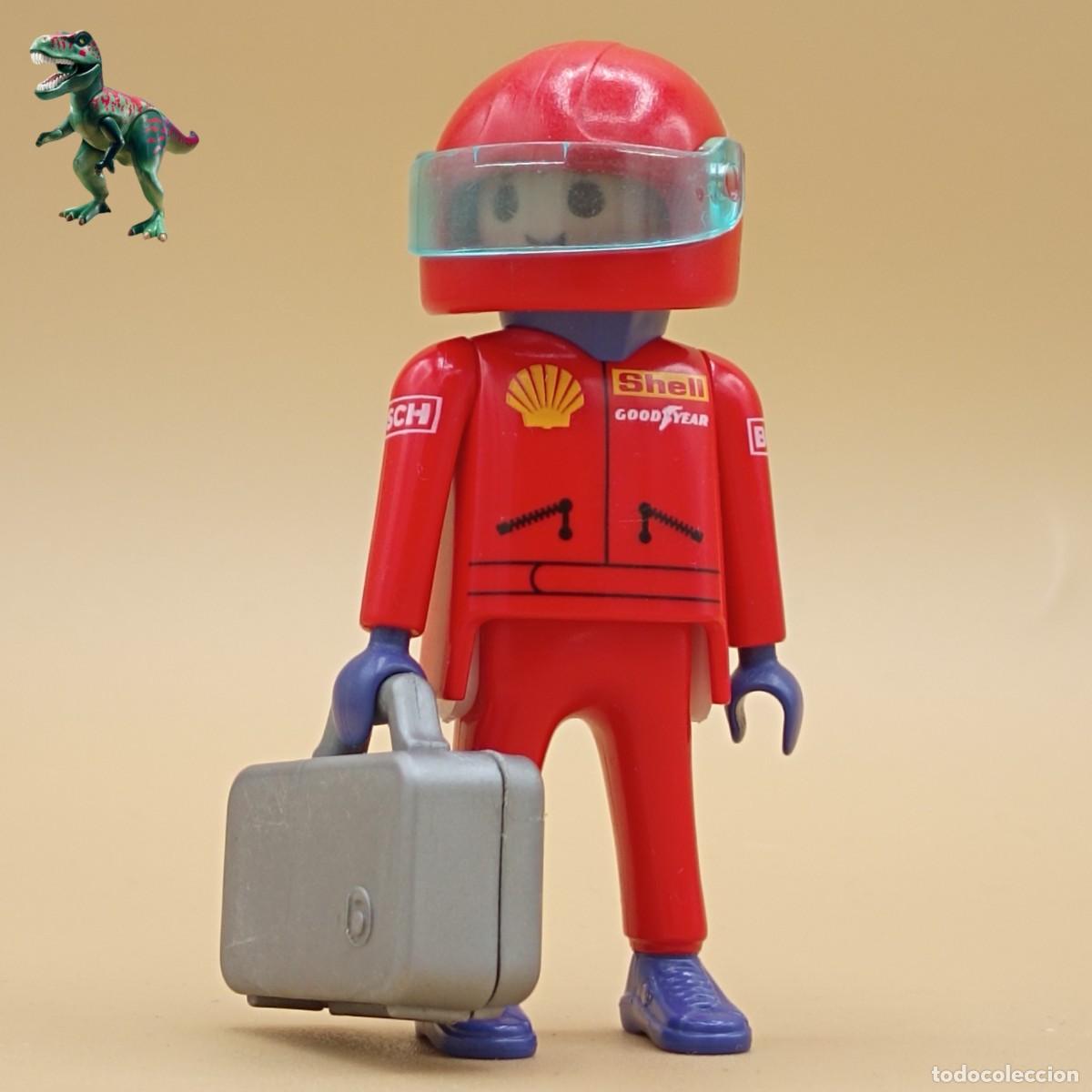 Playmobil: Playmobil figura piloto Formula 1 F1 Shell Goodyear Bosch conductor carrera competidor campeon 3289