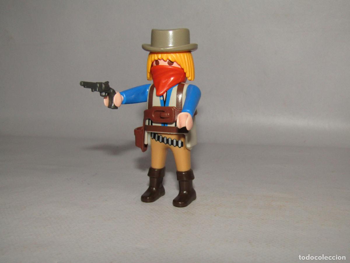 Playmobil: Figuras Oeste Americano COWBOY VAQUERO FORAJIDO Serie Western de PLAYMOBIL