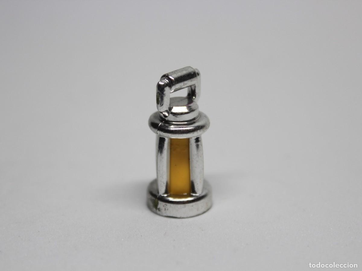 Playmobil: Accesorio Playmobil farol plateado con lente amarilla