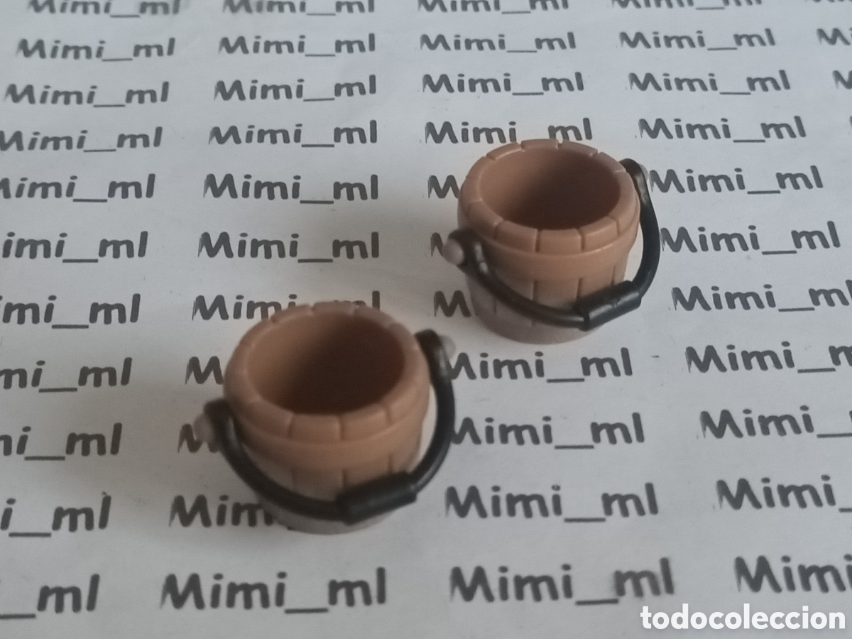 Playmobil: Playmobil 2 cubos de madera agua