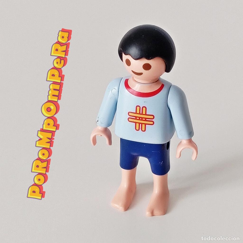 Playmobil: PLAYMOBIL FIGURA NI&Ntilde;O ENFERMO HOSPITAL 4406 INFANTIL CUSTOM/COMPLETAR FB