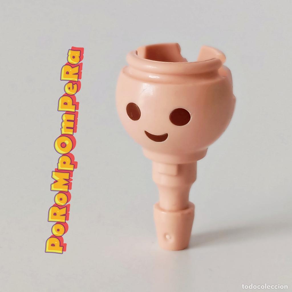 Playmobil: PLAYMOBIL CABEZA CL&Aacute;SICA HENDIDURA LATERAL PENDIENTES CUSTOM/COMPLETAR N1