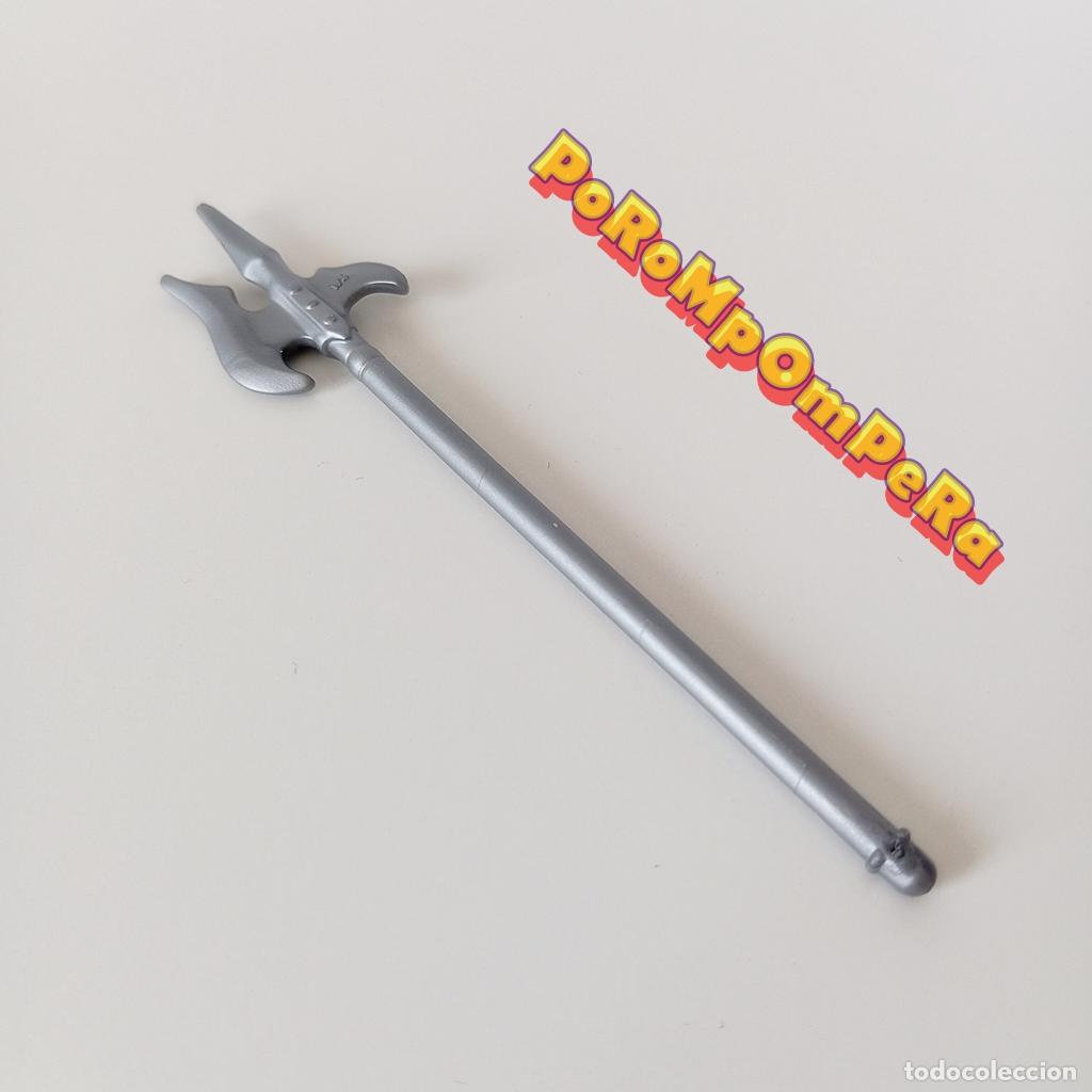 Playmobil: PLAYMOBIL ALABARDA PLATEADA ARMA CABALLERO MEDIEVAL ESPA&Ntilde;OL CRUZADO - DIFERENTES SETS N1