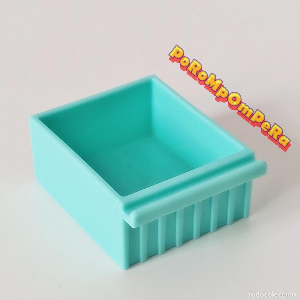 Playmobil: PLAYMOBIL CAJA TURQUESA CARAVANA FAMILIAR CAJ&Oacute;N CAMPER GAVETA N1