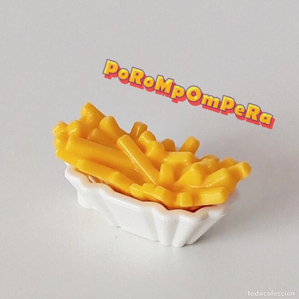 Playmobil: PLAYMOBIL RACI&Oacute;N DE PATATAS FRITAS COMIDA BURGER HAMBURGUESER&Iacute;A FOOD TRUCK N1