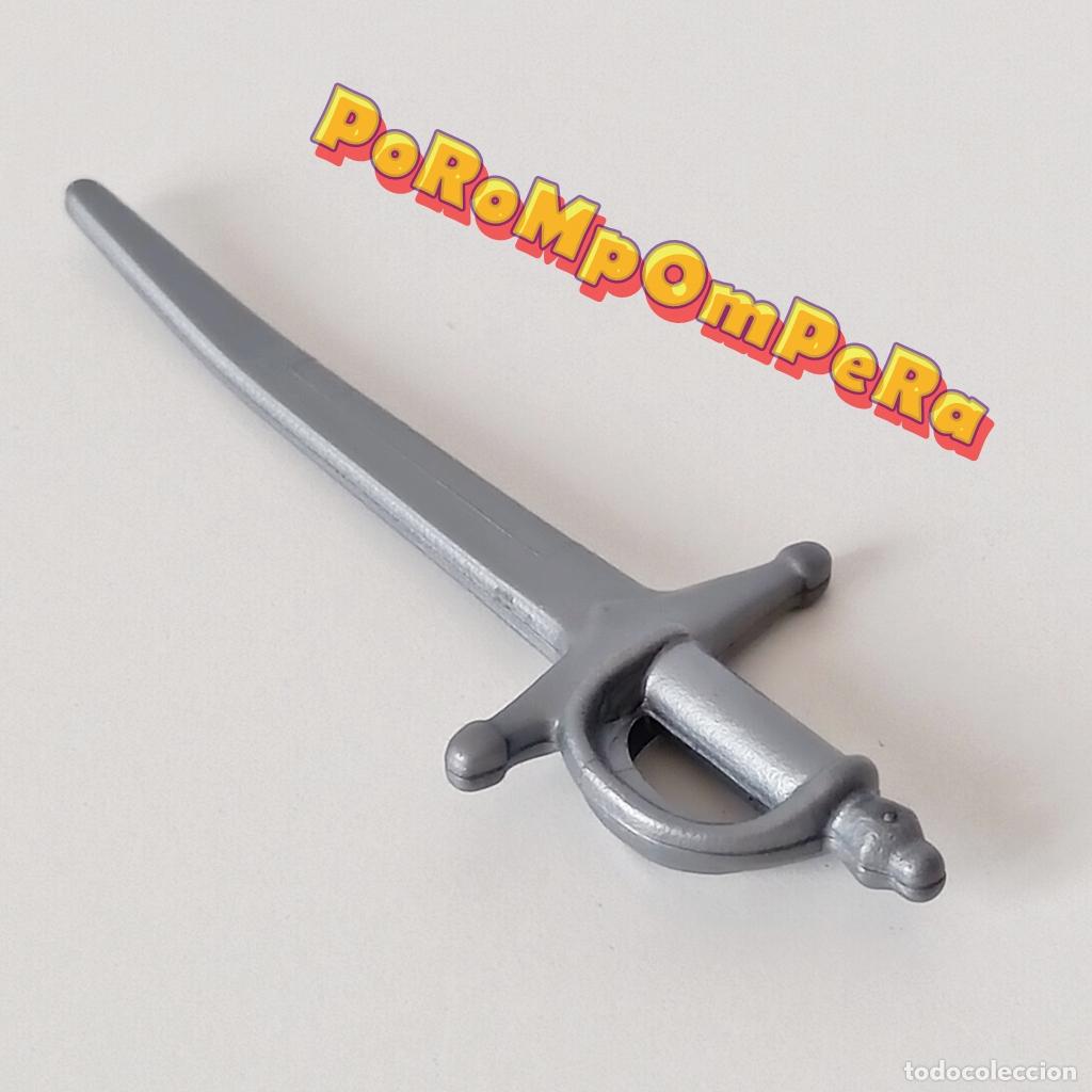Playmobil: PLAYMOBIL ESPADA GRIS SIMILAR MOSQUETERO PIRATA TERCIO CONQUISTADOR CORSARIO GUARDIA REAL ZORRO N1