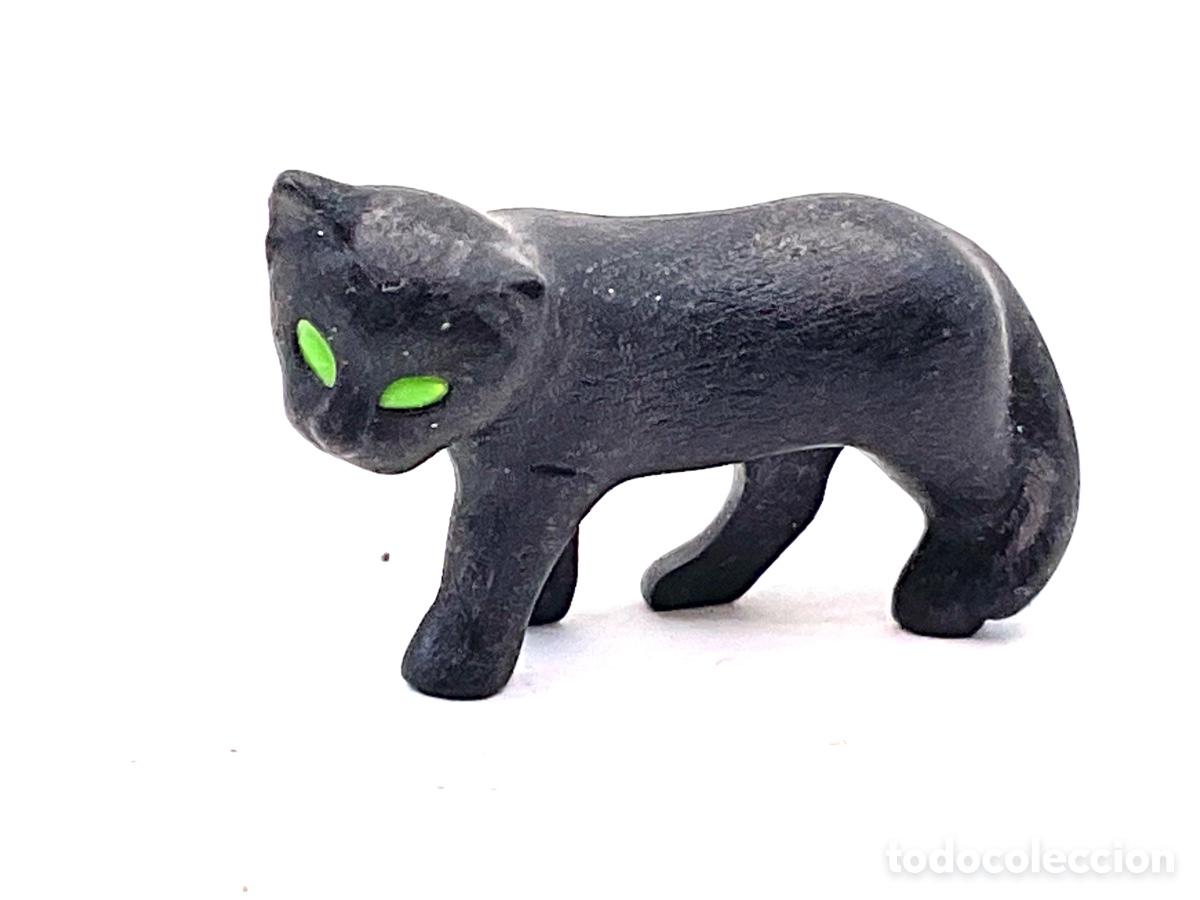 Playmobil: FIGURA PLAYMOBIL. GATO / GATITO NEGRO CON OJOS VERDES.