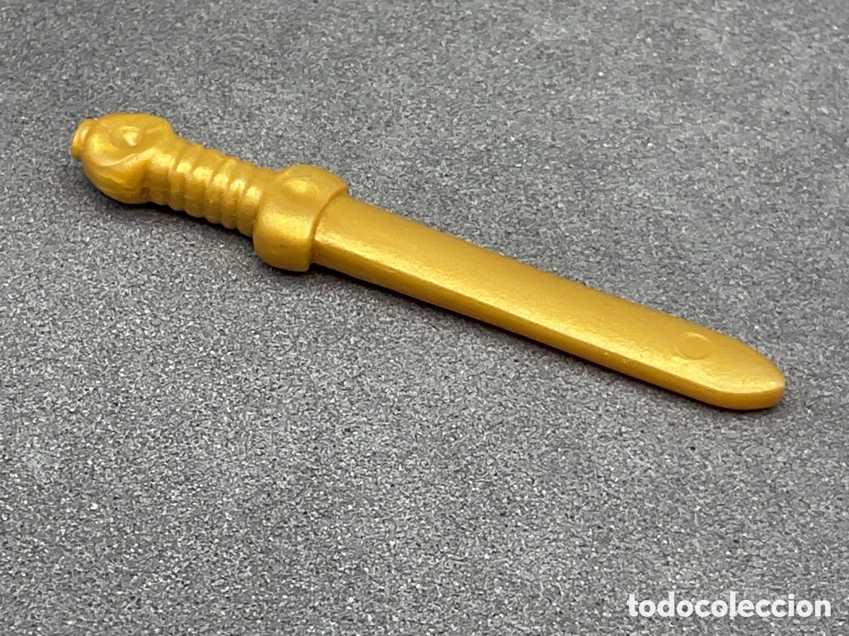Playmobil: ACCESORIO PLAYMOBIL. ESPADA, GLADIUS, COLOR DORADO. REF ANTIGUO EGIPTO, ROMANOS, ETC