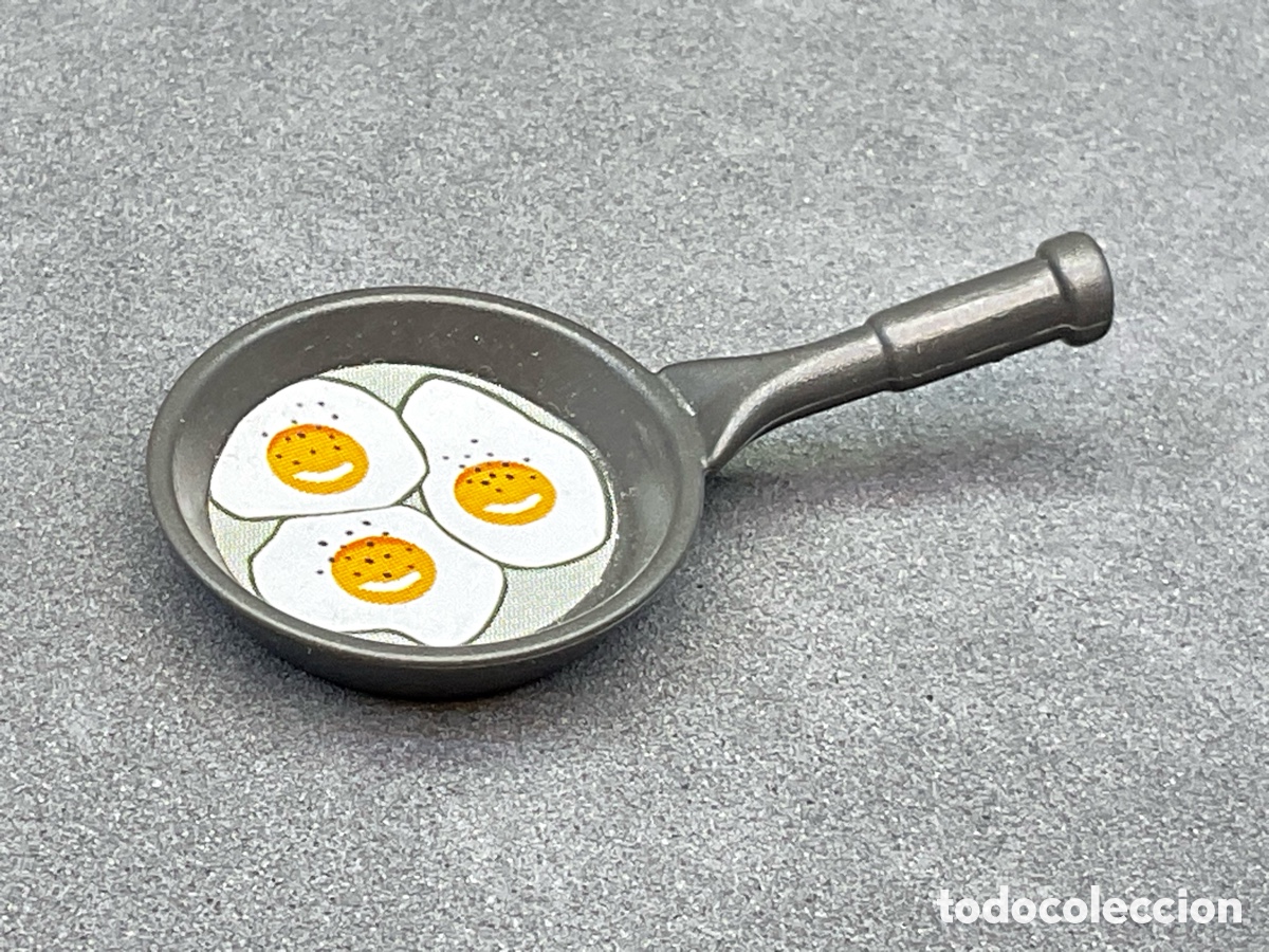 Playmobil: ACCESORIO PLAYMOBIL. SARTEN CON HUEVOS FRITOS. REF OESTE.