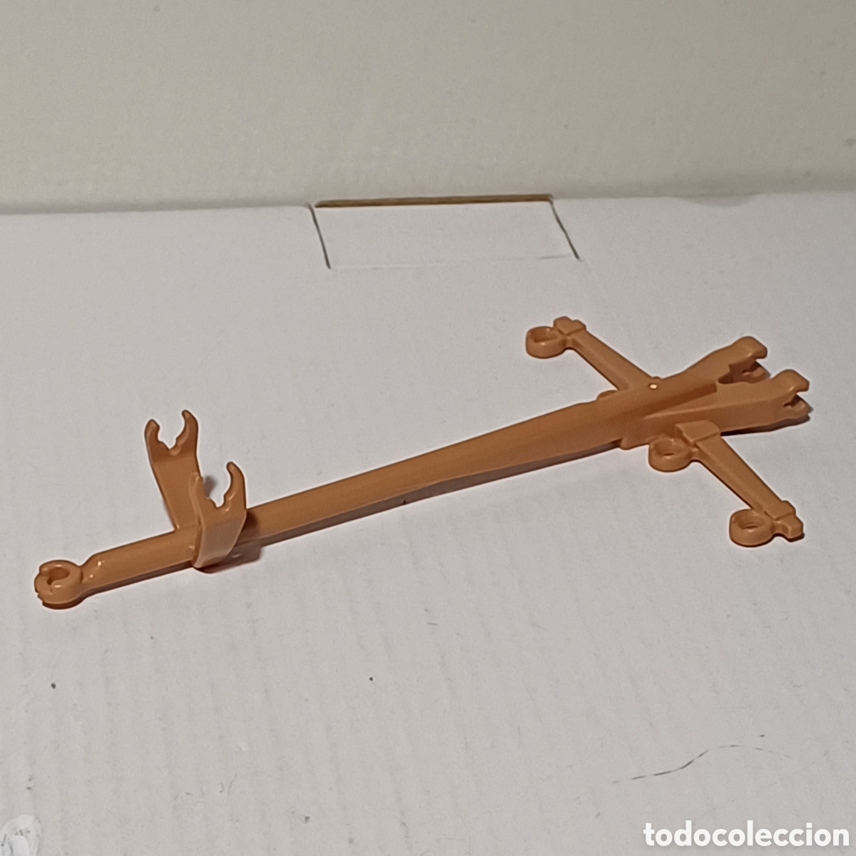 Playmobil: Pieza playmobil tiro caballos enganche carro oeste western marr&oacute;n medio
