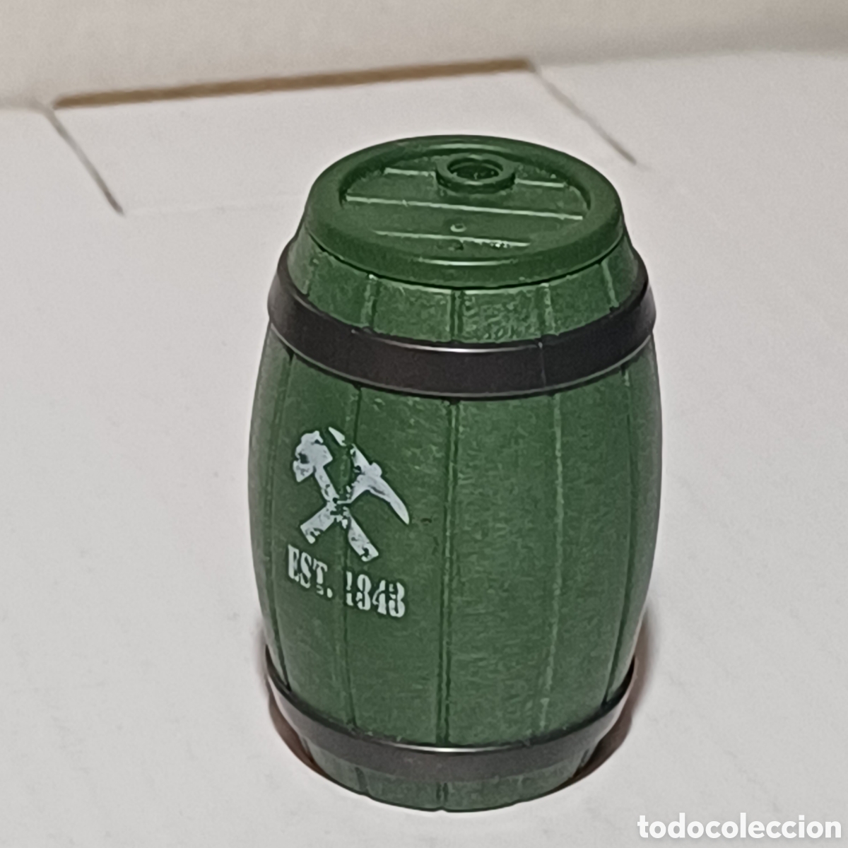 Playmobil: Pieza playmobil tonel barril verde carro oeste western ref. 5248 mineros con tapa