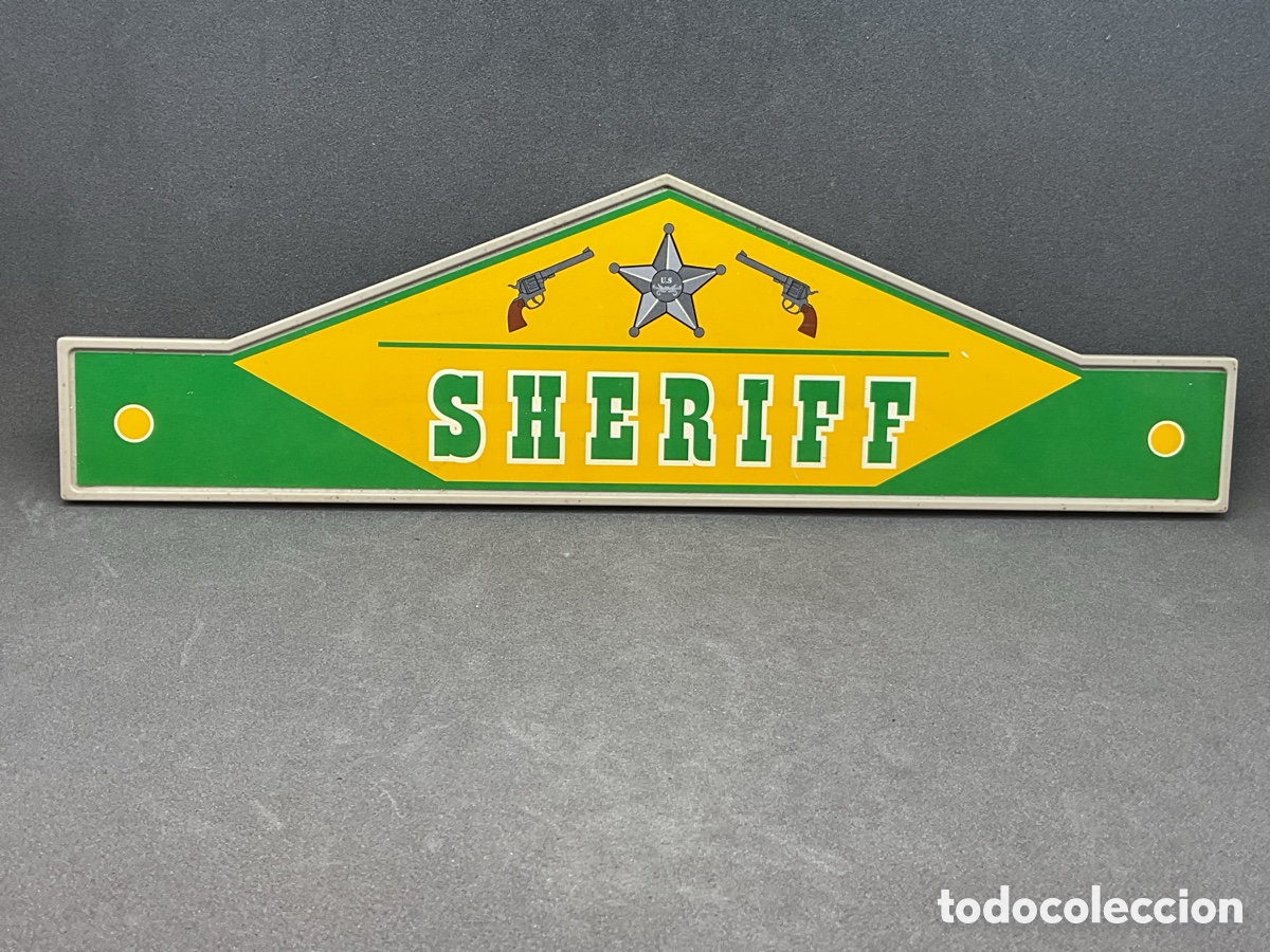 Playmobil: ACCESORIO PLAYMOBIL CARTEL GRANDE, LETRERO DE LA OFICINA DEL SHERIFF.