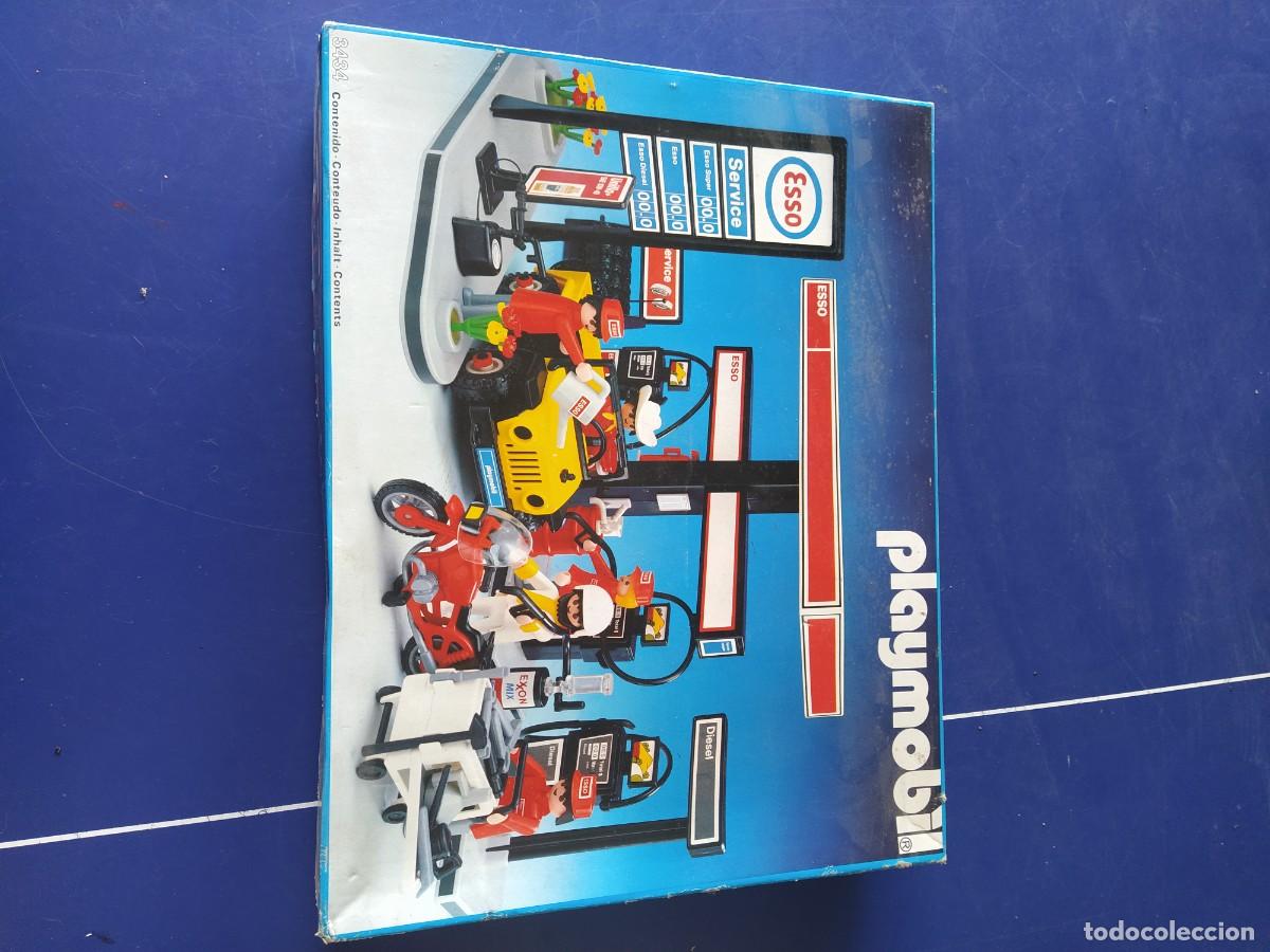 Playmobil: PLAYMOBIL 3434 GASOLINERA ESSO ANTIGUA , CASI COMPLETA