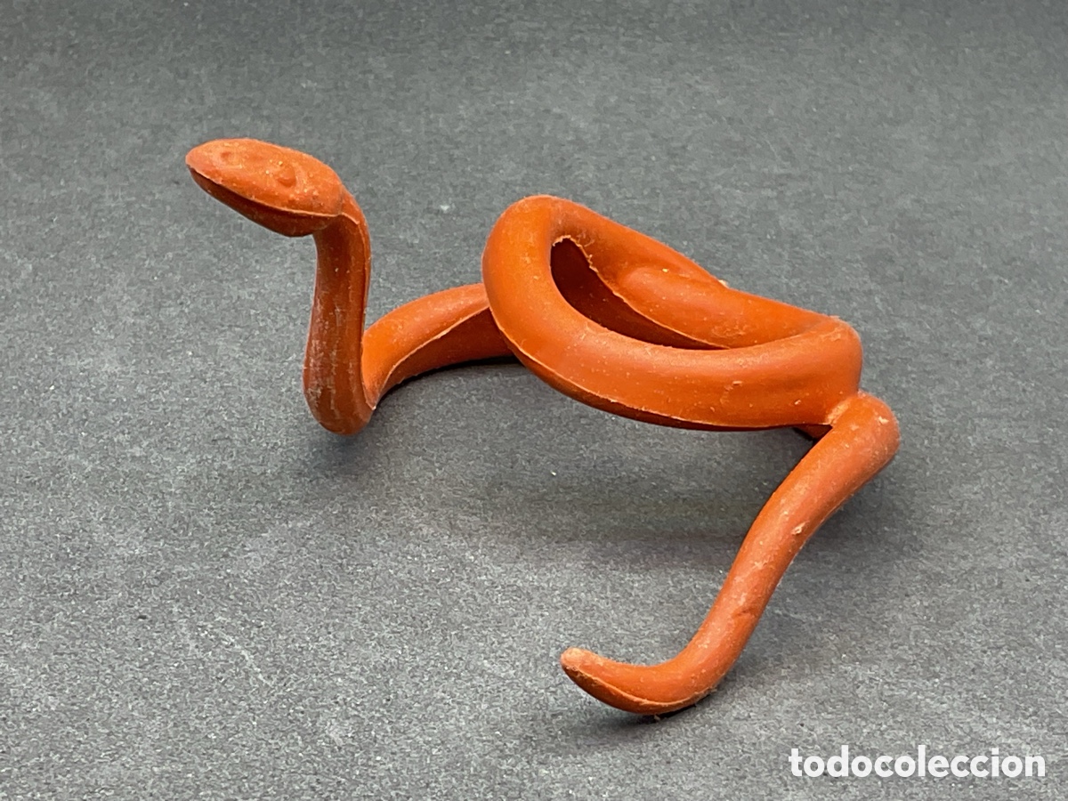 Playmobil: ANIMALES PLAYMOBIL. GRAN SERPIENTE BOA COLOR NARANJA EN GOMA.
