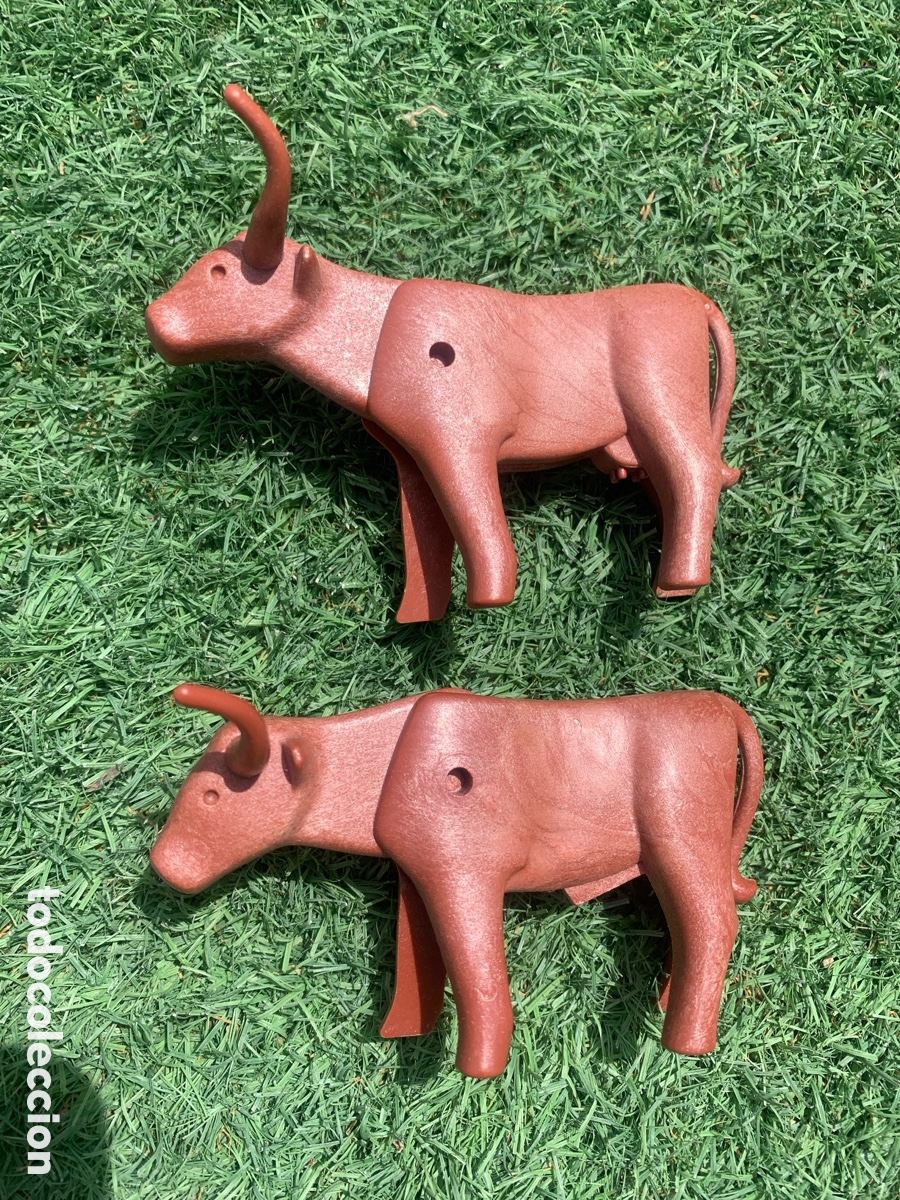 Playmobil: Playmobil 3749 pareja Toros Longhorn cuernos largos oeste
