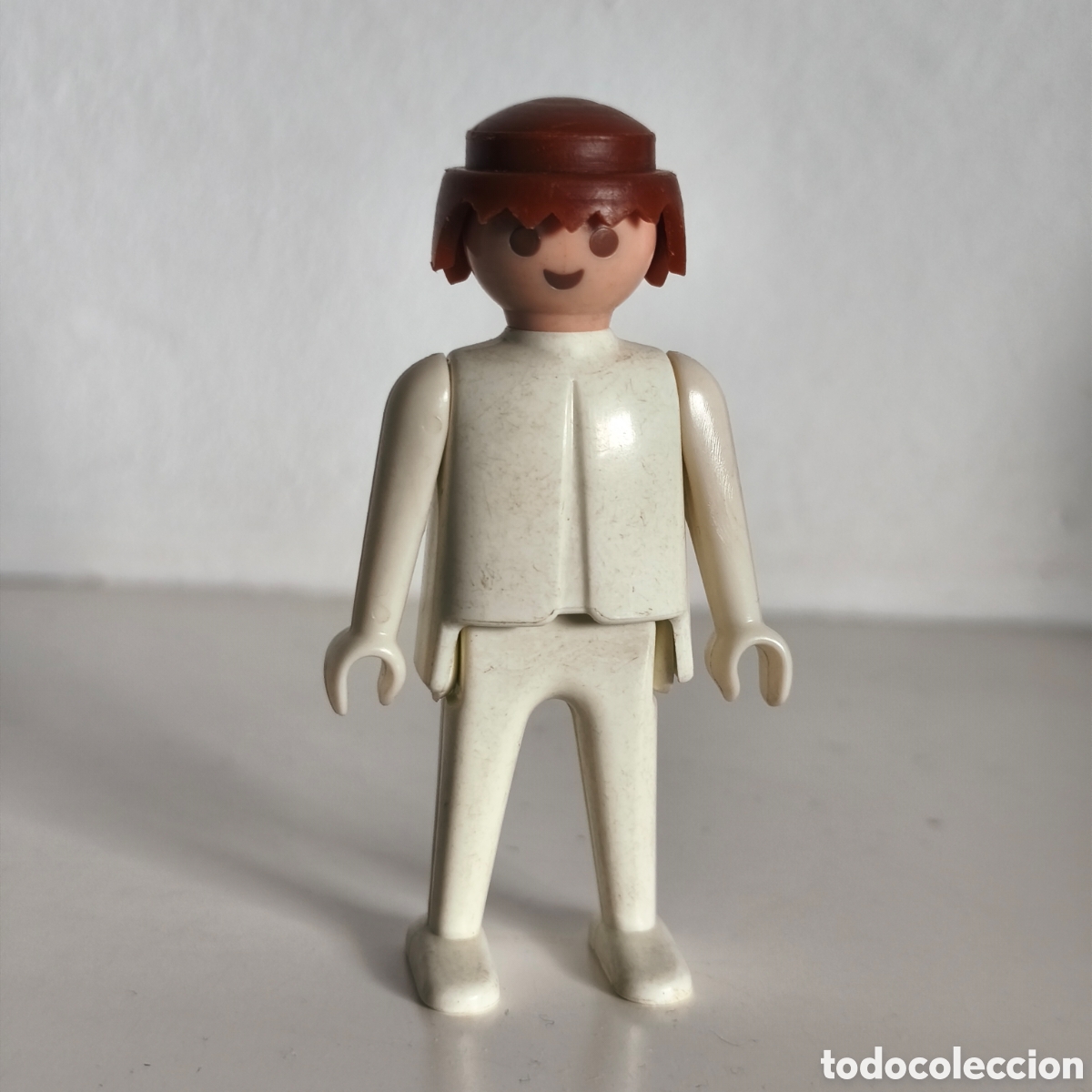 Playmobil: Playmobil / FAMOBIL / Click - hombre vestido blanco - GEOBRA 1974, primera &eacute;poca