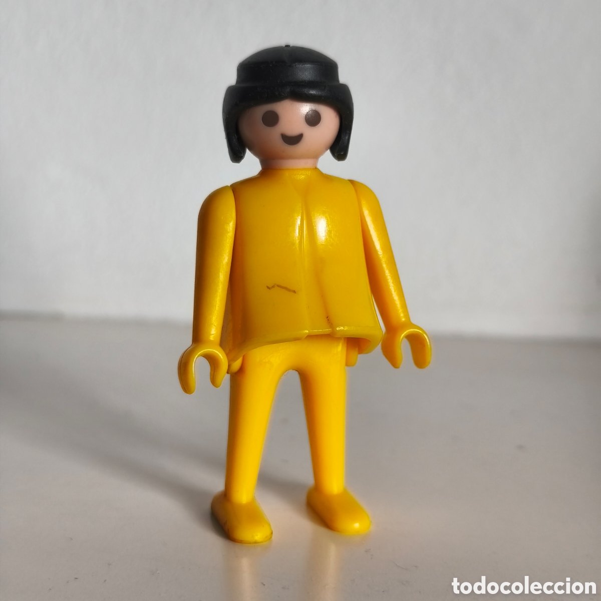Playmobil: Playmobil / FAMOBIL / Click - mujer vestido amarillo - GEOBRA 1974, primera &eacute;poca