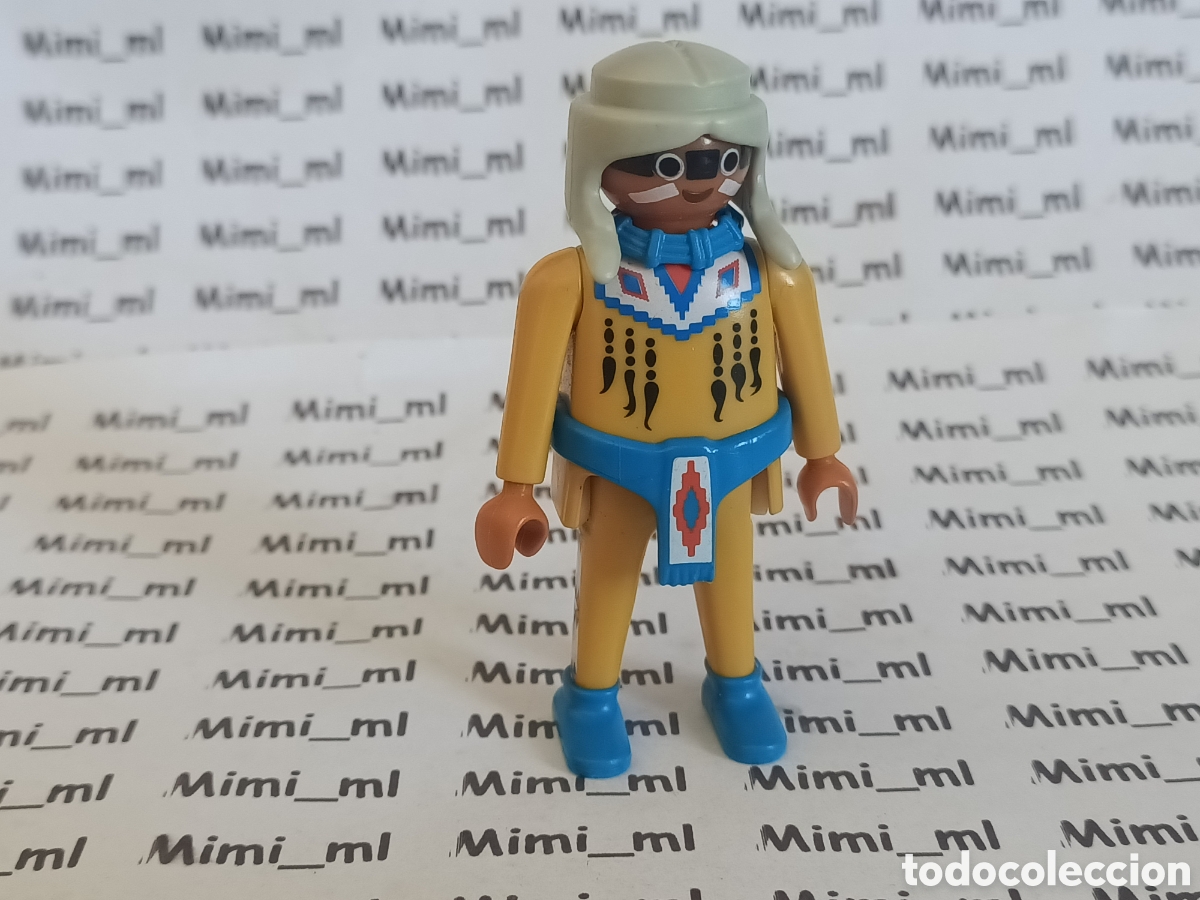 Playmobil: Playmobil figura guerrero indio poblado western oeste