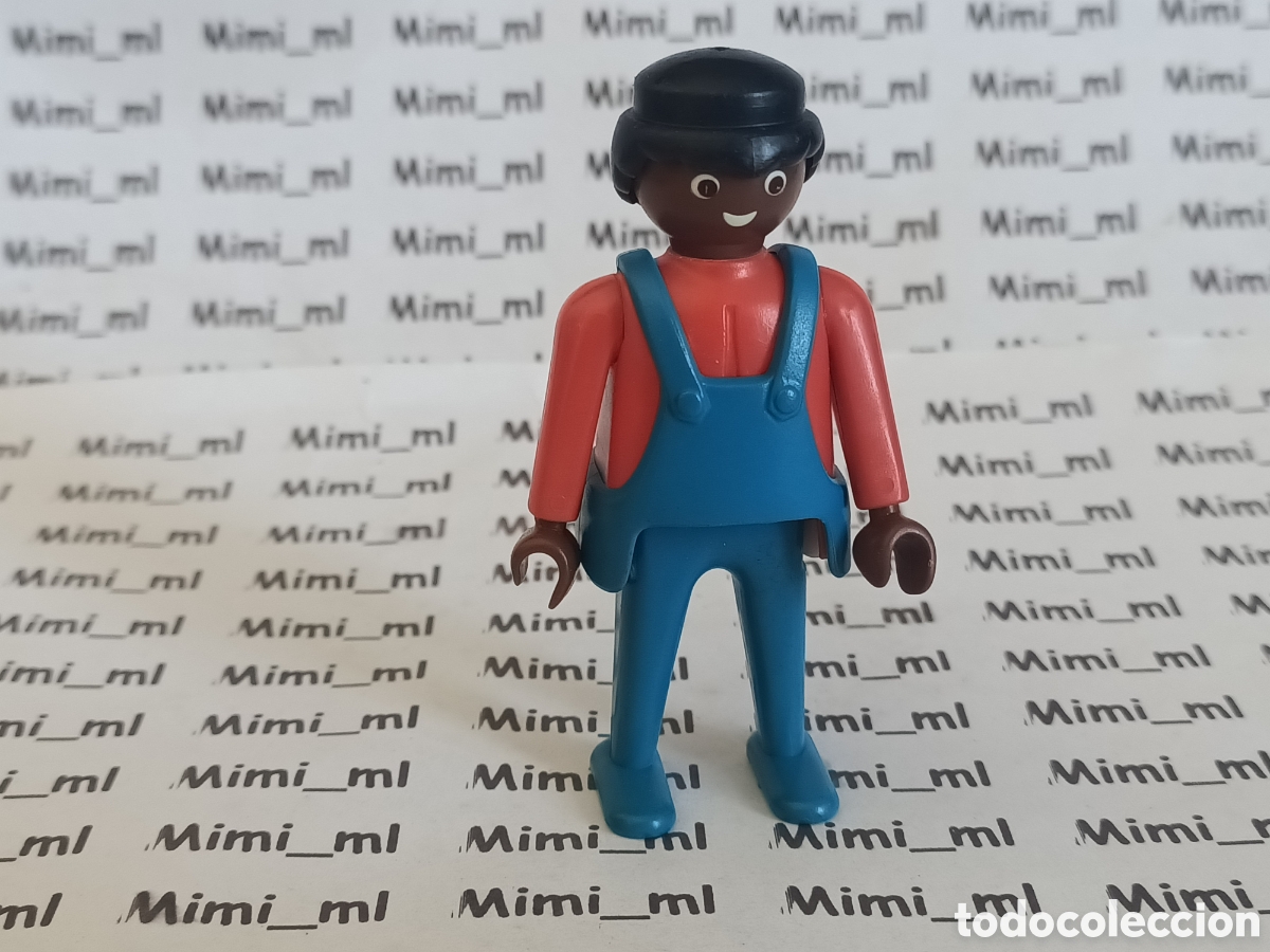 Playmobil: Playmobil figura hombre negrito western oeste africano
