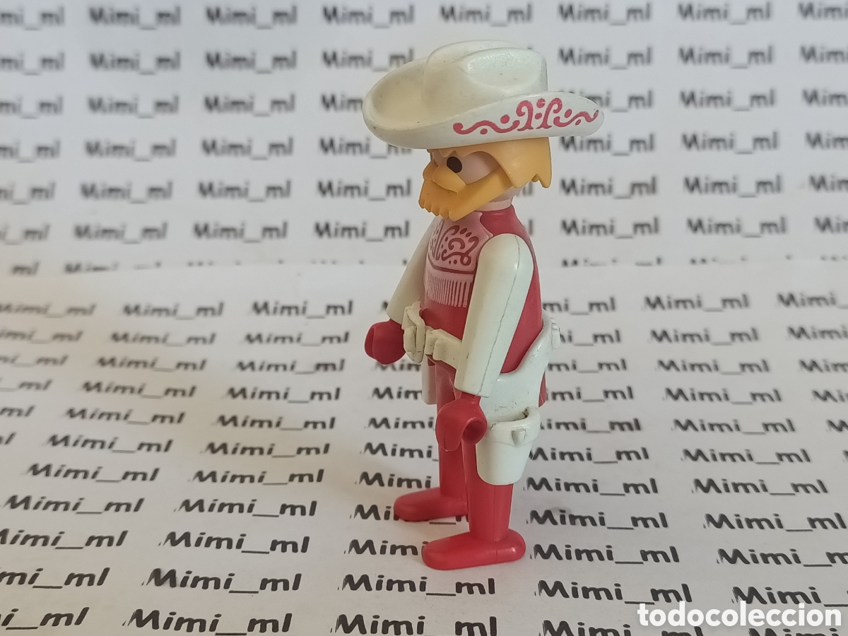Playmobil: Playmobil 4525 figura b&uacute;falo bill vaquero pistolera blanca