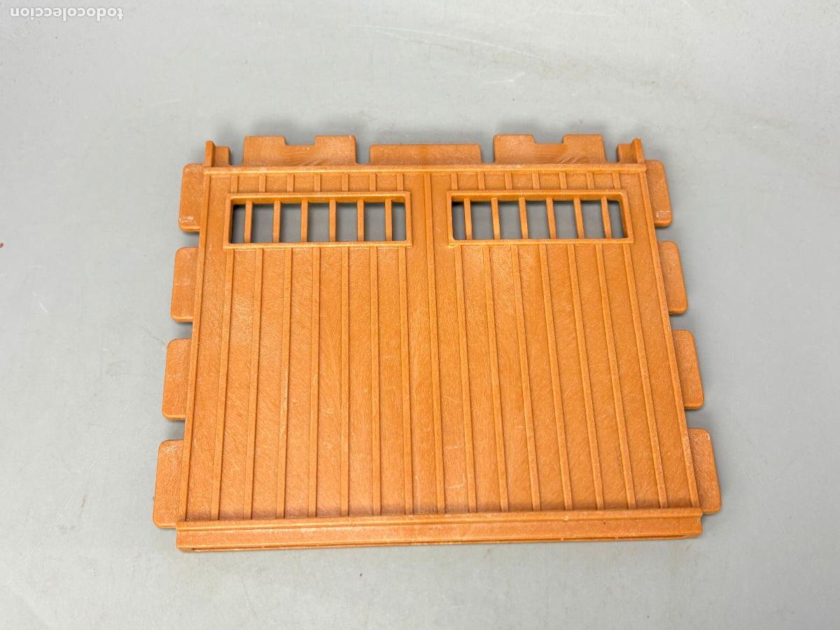 Playmobil: Playmobil 4305 pared con reja superior granja estaci&oacute;n tren safari oeste