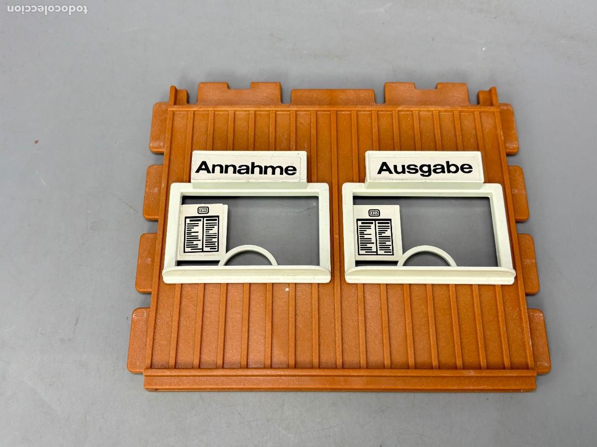 Playmobil: Playmobil 4305 pared con ventana taquilla estaci&oacute;n tren safari oeste