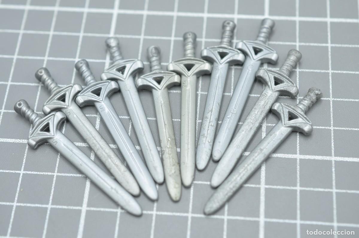 Playmobil: wsk051 Playmobil, 10 espadas con defectos